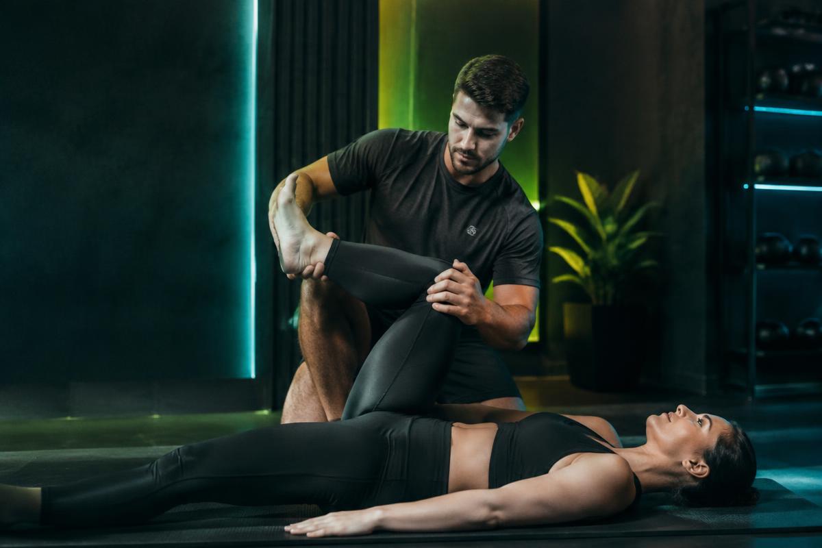 Physiotherapy session in a modern studio